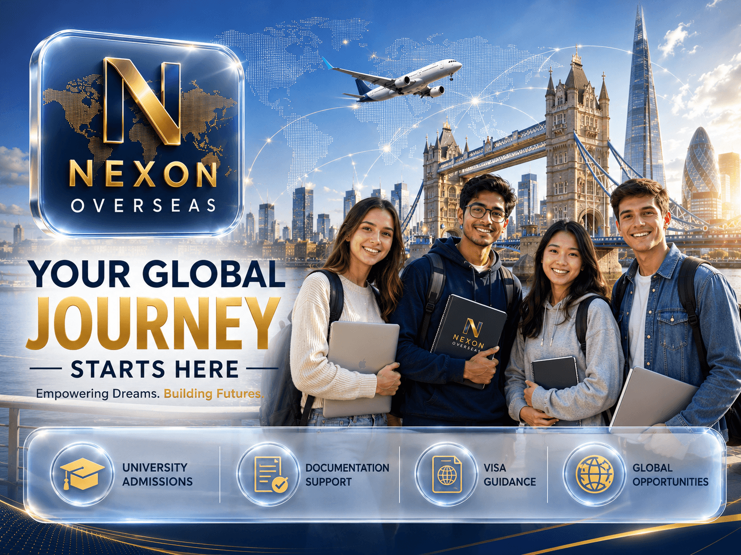Students receiving overseas education counseling at NEXON OVERSEAS